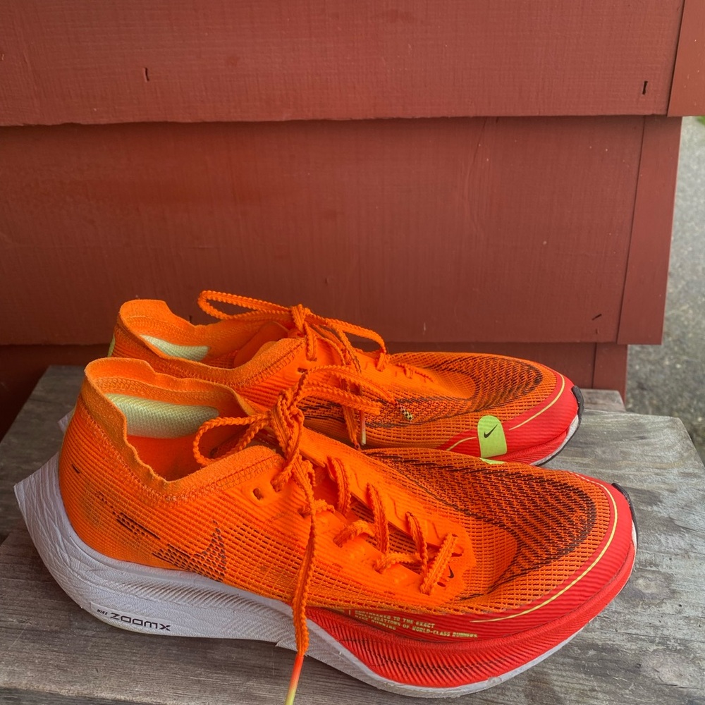 Nike CU4111-800 ZoomX Vapor Fly Next Men's Orange Black Running Sneakers Size 7